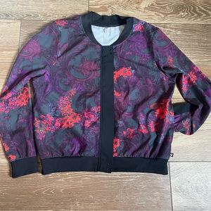 Fabletics Ithaca Lightweight Bomber Jacket Romantic Floral Women’s Size XXL NWOT